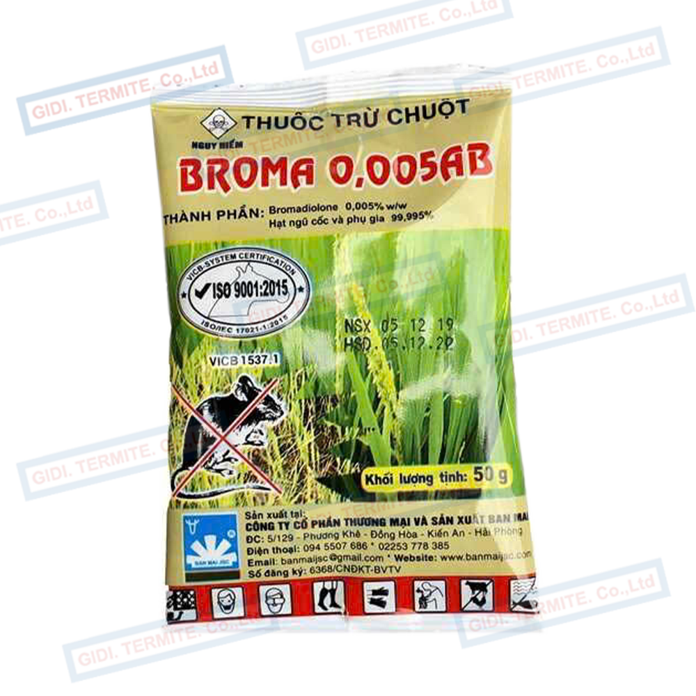 Thuốc diệt chuột BROMA (Thuốc lúa, bả lúa)